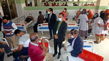 উৎসাহের সঙ্গে সিলেটে চলছে করোনার টিকা কার্যক্রম