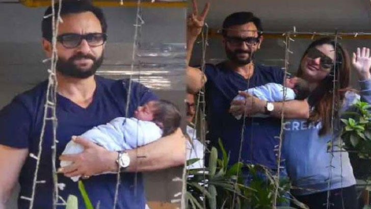 নতুন অতিথিকে নিয়ে ফিরলেন সাইফ-কারিনা