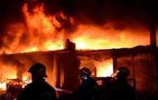 গাজীপুর কলোনিতে অগ্নিকাণ্ডের ঘটনা