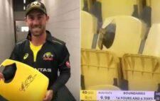 দর্শকদের বসার চেয়ার ভেঙে ফেললেন ম্যাক্সওয়েল