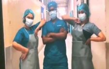 ঢামেক হাসপাতালে ‘নয়া দামান’ গানের সঙ্গে নাচছেন তিন চিকিৎসক