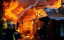 বেগমগঞ্জে ৮ ঘর পুড়ে ছাই