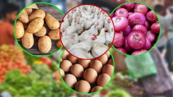 বেঁধে দেওয়া দামে বিক্রি হচ্ছে না আলু-পেঁয়াজ-ডিম, চাল ও সবজির দামও বাড়তি