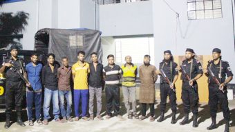ডাকাতির প্রস্তুতিকালে র‍্যাবের হাতে আটক ৮
