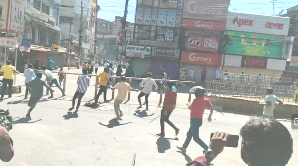 বন্দাবাজারে বিএনপি-জামায়াতের সঙ্গে ছাত্রলীগের ধা ও য়া-পাল্টা ধা ও য়া