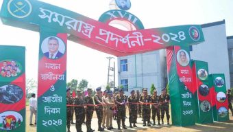 সিলেট সেনানিবাসে স্বাধীনতা দিবসে সমরাস্ত্র প্রদর্শনী