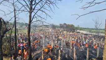 এক সপ্তাহ না যেতেই রোহিঙ্গা ক্যাম্পে ফের অগ্নিকাণ্ড