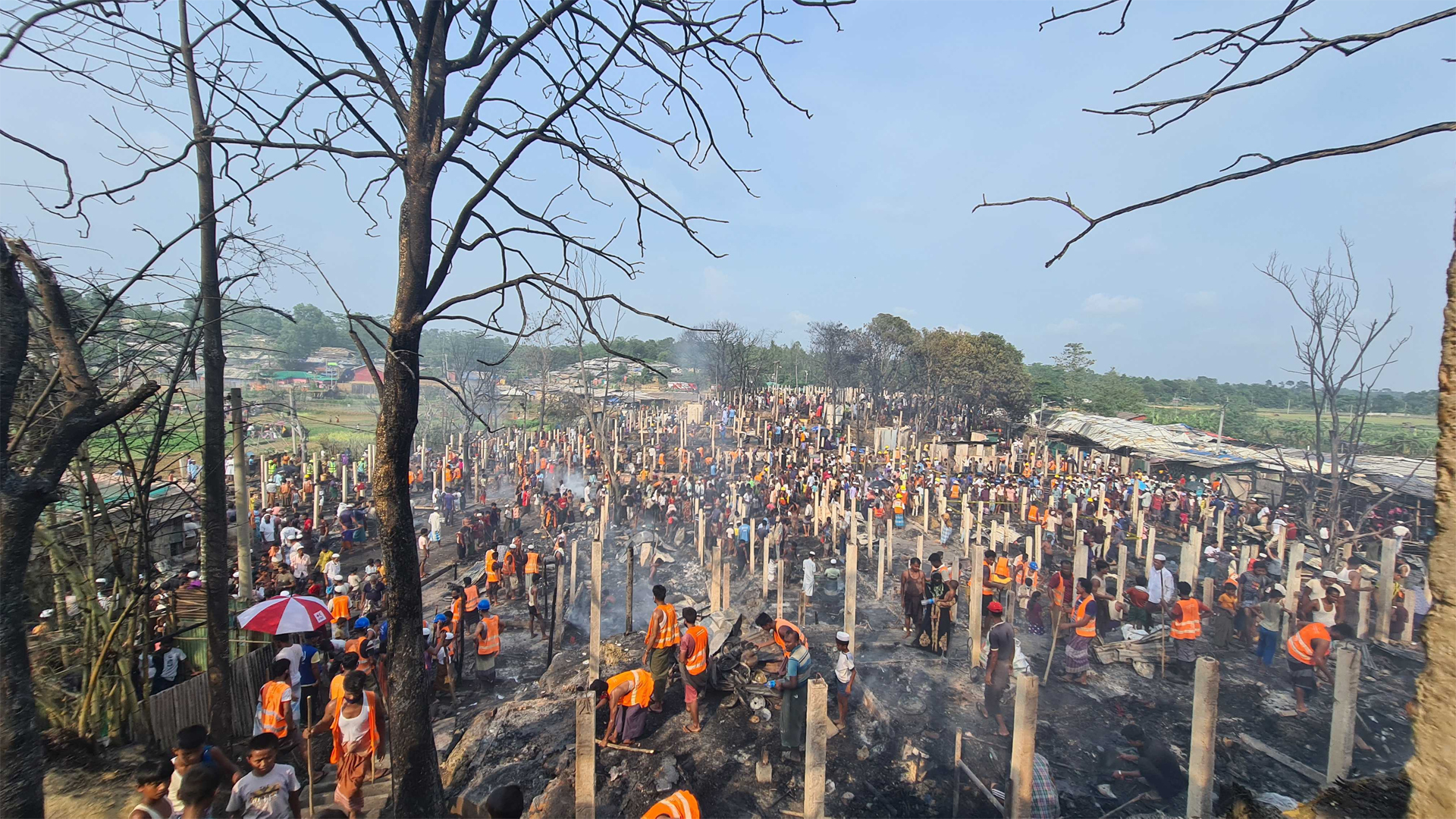 এক সপ্তাহ না যেতেই রোহিঙ্গা ক্যাম্পে ফের অগ্নিকাণ্ড