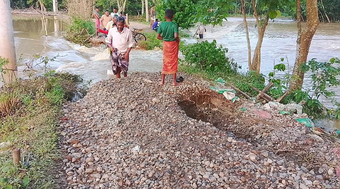 বিশ্বনাথে বন্যার ক্ষয়ক্ষতি ব্যাপক