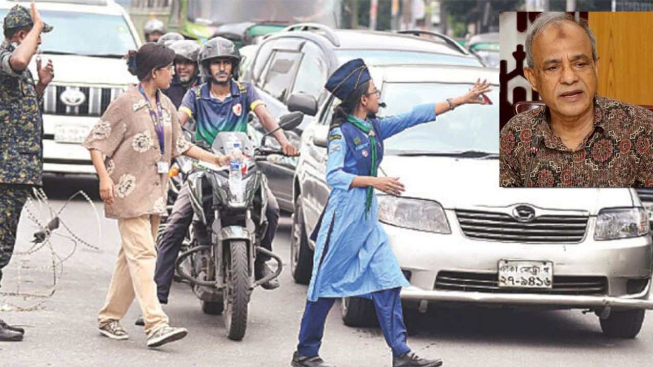 সম্মানীর মাধ্যমে শিক্ষার্থীরা ট্রাফিকে কাজ করবে: স্বরাষ্ট্র উপদেষ্টা