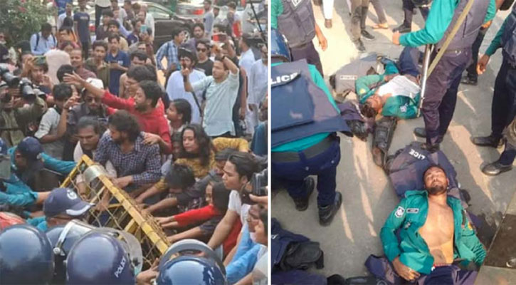 প্রধান উপদেষ্টার কাছে স্মারকলিপি দিতে গিয়ে সংঘর্ষের ঘটনায় মামলা