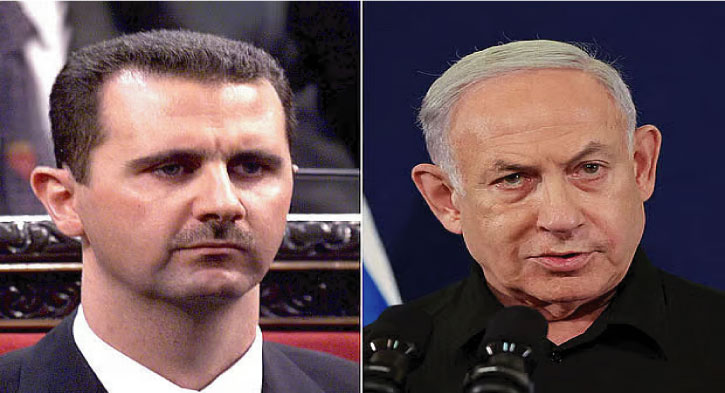 বাশার আল-আসাদকে উদ্ধারে ইরানের উড়োজাহাজ রুখে দেয় ইসরায়েল!