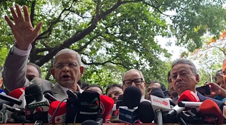 প্রধান উপদেষ্টার সাথে বৈঠকে সন্তুষ্ট নয় মির্জা ফখরুল