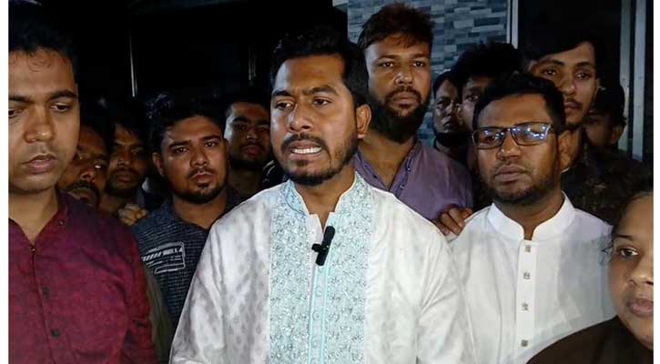 মধ্যরাতে স্বরাষ্ট্র উপদেষ্টার বাসভবনের নিচে ভিপি নুর