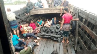 মেঘনায় ৩৯ যাত্রী নিয়ে ডুবে গেলো ট্রলার, ২ মরদেহ উদ্ধার