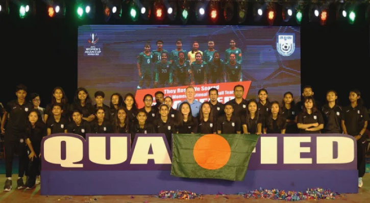 মধ্যরাতে নারী দলকে সংবর্ধনার কারণ জানালো বাফুফ