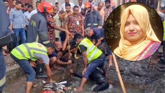 ম্যানহোলে পড়ে নিখোঁজ সেই নারীর মরদেহ মিলল বিলে