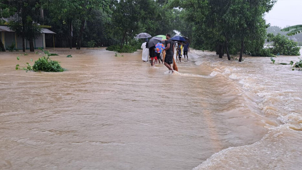 কুশিয়ারায় বাড়ছে পানি, নিম্নাঞ্চল প্লাবিত হওয়ার শঙ্কা