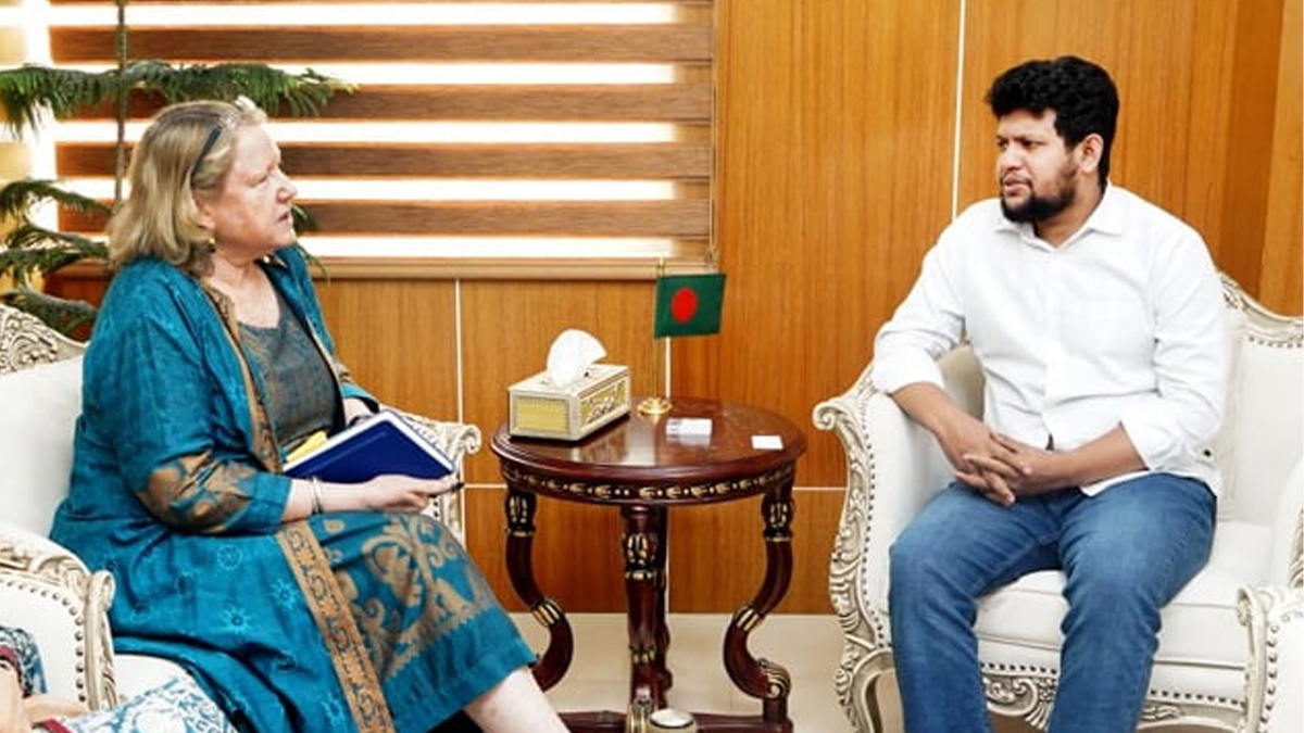 মাহফুজ আলমের সঙ্গে ইউনেস্কোর বাংলাদেশ প্রতিনিধির সাক্ষাৎ