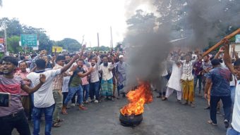 ফরিদপুরে ভাঙ্গার পরিস্থিতি উত্তাল, পুলিশের সঙ্গে চলছে ধাওয়া পাল্টা ধাওয়া