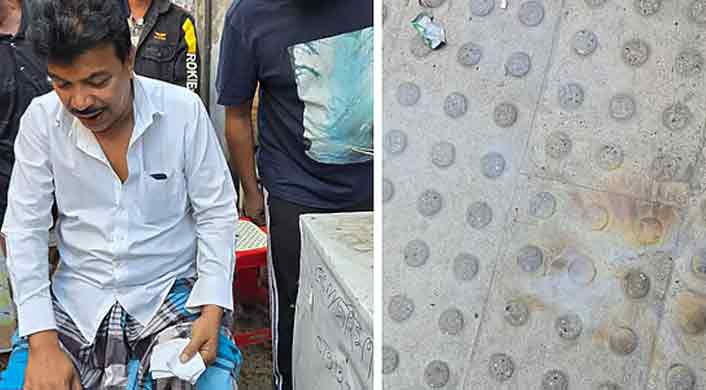 ইস্কাটন রোডে ককটেল বিস্ফোরণে পথচারী আহত