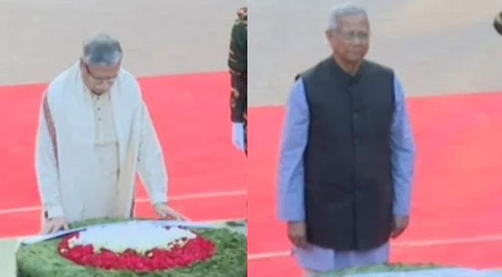 শহীদ বুদ্ধিজীবীদের প্রতি শ্রদ্ধা রাষ্ট্রপতি ও প্রধান উপদেষ্টার