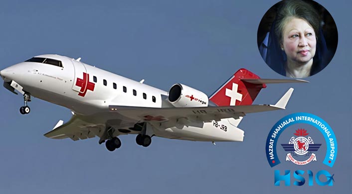 খালেদা জিয়াকে নিতে এয়ার অ্যাম্বুল্যান্স আসার অনুমতি চেয়েছে