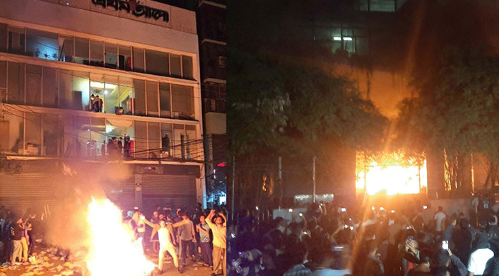 প্রথম আলো, ডেইলি স্টার, ছায়ানট ও উদীচী কার্যালয়ে হামলায় ৯ জন গ্রেপ্তার