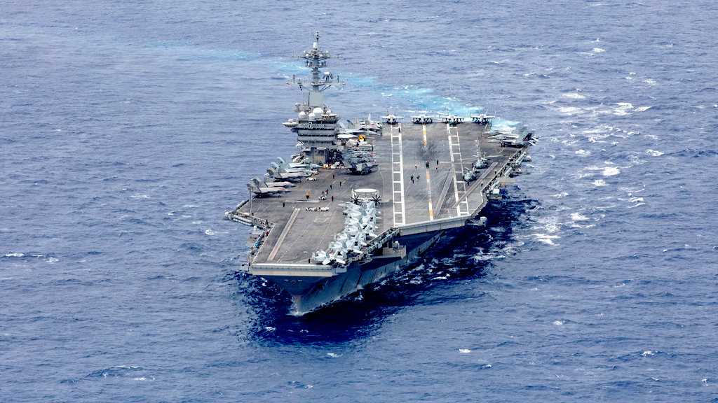 হুমকির পর মধ্যপ্রাচ্যের পথে মার্কিন রণতরি