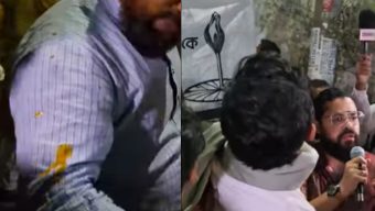 নাসীরুদ্দীন পাটওয়ারীর পথসমাবেশ কর্মসূচিতে ডিম নিক্ষেপ