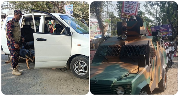 সিলেটে সড়কে সড়কে হঠাৎ ডগ স্কোয়াড দিয়ে তল্লাশি, শহরজুড়ে আতঙ্ক