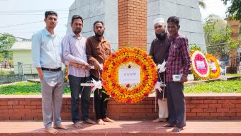 মহান স্বাধীনতা দিবসে গোলাপগঞ্জ প্রেসক্লাবের শ্রদ্ধাঞ্জ‌লি